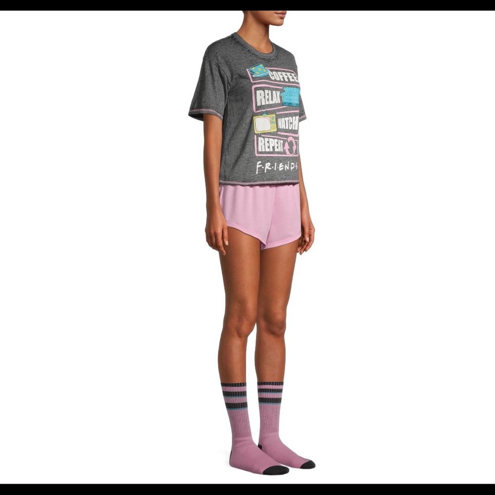 Friends 3 piece Pajama Set PJs Pajamas